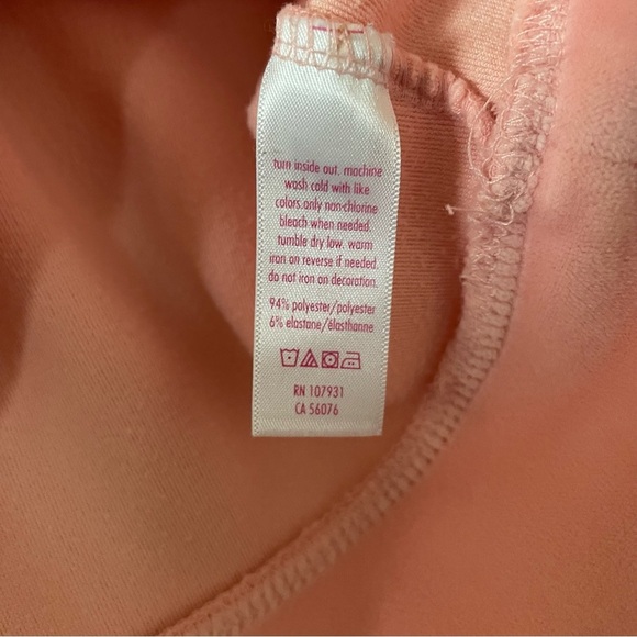 Justice Velour Top Girls Size 6/7 Pink - Picture 6 of 6
